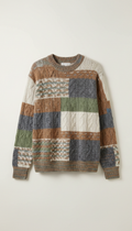Textured Knit Crewneck Sweater